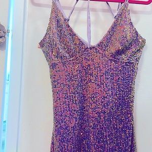 ULTRA RARE‼️Free People Sequin Mini Party Dress 💜Lilac Sparkle🕊️NWT NEVER WORN